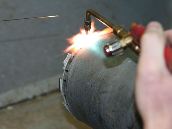 Напайка алмазных сегментов Напайка алмазных сегментов