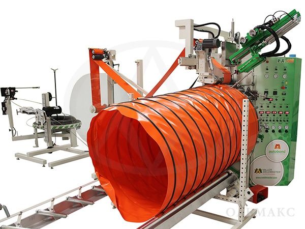 Производство на машине FX-100 с применением сварки нагретым газом гибких воздуховодов, армированных стальной проволокой proizvodstvo_na_mashine_fx_100_s_primeneniem_svarki_nagretym_gazom.jpg