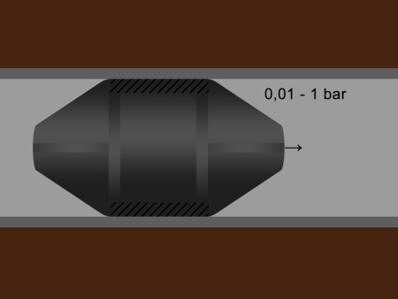 Пневматическое заглущающее перекрытие LAMPE тип 1-150, применение Пневматическое заглущающее перекрытие LAMPE тип 1-150, применение